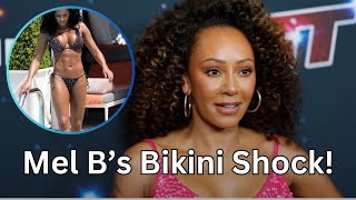 Mel B Wears Transparent Bikini In Public At Vacation Look At Photos [upl. by Aidnama]