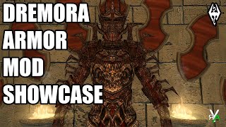 Xbox Skyrim SE DREMORA ARMOR Mod Showcase [upl. by Arais]