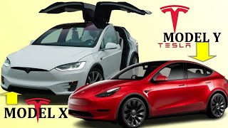 Tesla Model Y vs Tesla Model X  Compare Tesla Model X vs Tesla Model Y  Differences [upl. by Casteel]