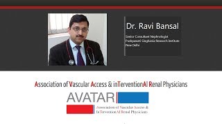 Dr Ravi Bansal  PreOperative Assessment for creating an AV Fistula [upl. by Enerod]