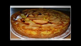 Recette  Tarteflan aux pommes à l’ancienne sans sucre et délicieuse [upl. by Mike411]