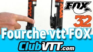 Fourche vtt FOX 32 Float SC  Réglages et pression de gonflage  343 [upl. by Nueormahc]