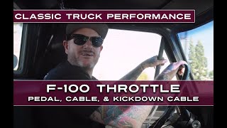 Properly Install Lokar Throttle Pedal Throttle Cable amp Kickdown Cable  Classic Truck Performance [upl. by Asatan]