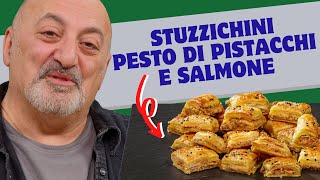 Stuzzichini pesto di pistacchi e salmone [upl. by Ialokin]