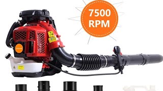 UDIYO 22Backpack Leaf Blower 80CC 900CFM 2Stroke Engine Gas High Strength Gas Powered [upl. by Aida]