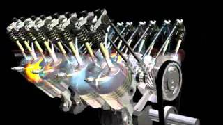 Animated V8 Engine [upl. by Ittam269]