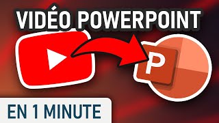 Insérer une vidéo YouTube sur PowerPoint [upl. by Firahs295]