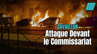 Commissariat évacué après lincendie de Voitures de Police [upl. by Malvia31]