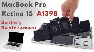 MacBook Pro Retina 15 A1398 Battery Replacement [upl. by Kcirddor]