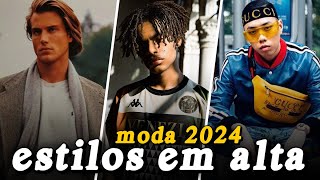 4 ESTILOS MASCULINOS em alta para 2024  moda masculina 2024 [upl. by Susy459]