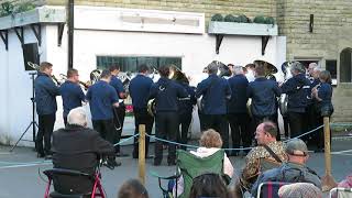 Some of the brass bands at the annual Whit Friday Brass Band Competition in the Saddleworth villages [upl. by Cesare351]