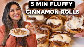 Make Cinnamon Rolls with 4 Ingredients  Airfryer I Low Carb [upl. by Di]