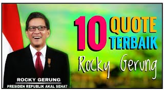 10 Argumentasi Terbaik Rocky Gerung [upl. by Margreta]