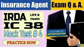 IRDA IC 38 ENGLISH Mock Test 4  Learn amp Practice for IRDA Insurance Agent Exam [upl. by Laktasic]