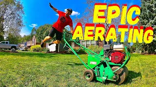 HOW TO CORE AERATE YOUR LAWN AND MAXIMIZE YOUR RESULTS [upl. by Ennaillek]