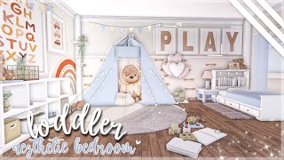 BLOXBURG Aesthetic Boy Toddler Bedroom 🍼 [upl. by Hernardo]