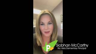 Thank You from Rio Vista Elementary Principal Siobhan McCarthy [upl. by Vastha]