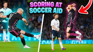 I SCORED AT SOCCER AID MATCH DAY BTS [upl. by Niwde]