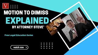 Motion to Dismiss FRCP12b explained by Attorney Steve® [upl. by Cogen]