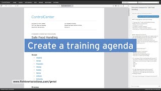 Create a Training Agenda  Generative AI for Enterprise Content by Fishbowl Solutions [upl. by Ynnattirb]