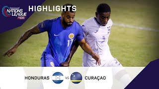 Concacaf Nations League 2022 Highlights  Honduras vs Curaçao [upl. by Jammin]