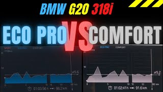 G20 318i B48 COMFORT vs ECO PRO Fuel Consumption TEST 115kW  156hp [upl. by Dat233]