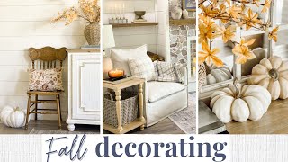 🍂 FALL DECORATE WITH ME 2024 🍂 Part 1  Fall Living Room Decor  Fall Decor [upl. by Megen]