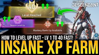 First Descendant INSANE XP FARM  How To LEVEL UP FAST  BEST Early Game EXP Farming Method Guide [upl. by Yrrok]