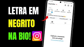 COMO ESCREVER EM NEGRITO NA BIO DO INSTAGRAM [upl. by Earehs19]