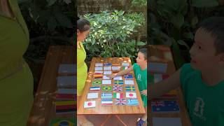 Memory game match flags with challenge C24 [upl. by Eaj385]