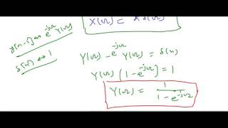 L44  DTFT of unit step signal un [upl. by Ihsorih]