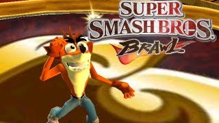 HSBH Crash Twinsanity version Join The Brawl Mod  SSmash Bros Brawl  Hacksponge Channel [upl. by Letreece660]