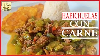 HABICHUELAS CON CARNE  RECETAS COLOMBIANAS [upl. by Atcliffe350]