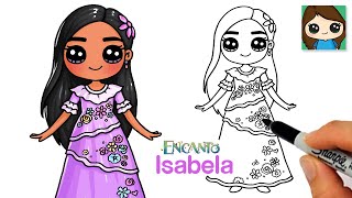 How to Draw Isabela Madrigal 🌸Disney Encanto [upl. by Messing937]