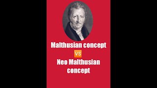 Basic difference between Malthusian concept and Neo Malthusian concept [upl. by Olathe]