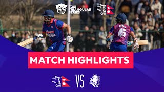 Nepal vs Netherlands  Match Highlights [upl. by Enitselec]