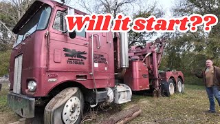 Peterbilt 352 Cabover Wrecker Will It Start [upl. by Tabitha731]