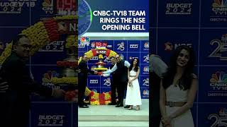 Budget 2024  Budget Special CNBCTV18 Team Rings NSE Opening Bell  Nirmala Sitharaman  N18S [upl. by Molli]