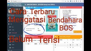 Terbaru Cara mengisi nama Bendahara BOS pada dapodik 2020 patc b [upl. by Derek]