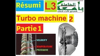 ملخص شامل حول  Résumé de Turbo Machine 2  L3  Turbine axiale  Partie 1 [upl. by Stalder690]