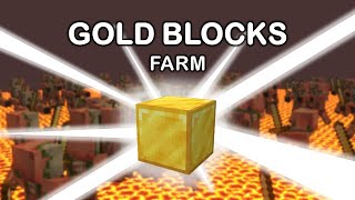 AUTOCRAFTING Gold Block Farm  Minecraft 121 [upl. by Kory561]