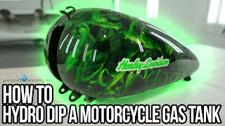 HOW TO HYDRO DIP A MOTORCYCLE GAS TANK  Liquid Concepts  Weekly Tips and Tricks [upl. by Taber]