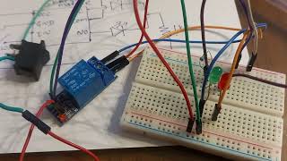 controlling of two LEDs using 5v Relay module [upl. by Eciram]