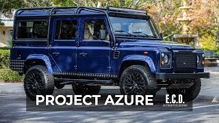 Mercedes Crystal Covelline Blue Custom Defender 110 Roars with LS3 V8  Project Azure  D110 [upl. by Joshuah]