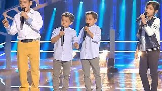 Carlos vs Antonio y Paco vs Kely quotToda Una Vidaquot – Las Batallas  La Voz Kids 2017 [upl. by Avihs]