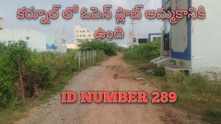 ID NUMBER 289 open plot for sale loan available location Kurnool [upl. by Nima]