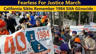 Fearless For Justice March  California Sikhs Remember 1984 Sikh G£nocide  Complete TV84 Coverage [upl. by Bach]