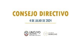 Consejo Directivo  4 de julio [upl. by Ahsiam]