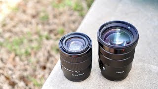 Sony 18135mm vs Sony 18105mm Lens Comparison [upl. by Inaboy]