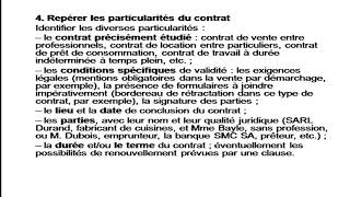 Fiche méthodologique Lire et analyser un contrat [upl. by Enoid371]